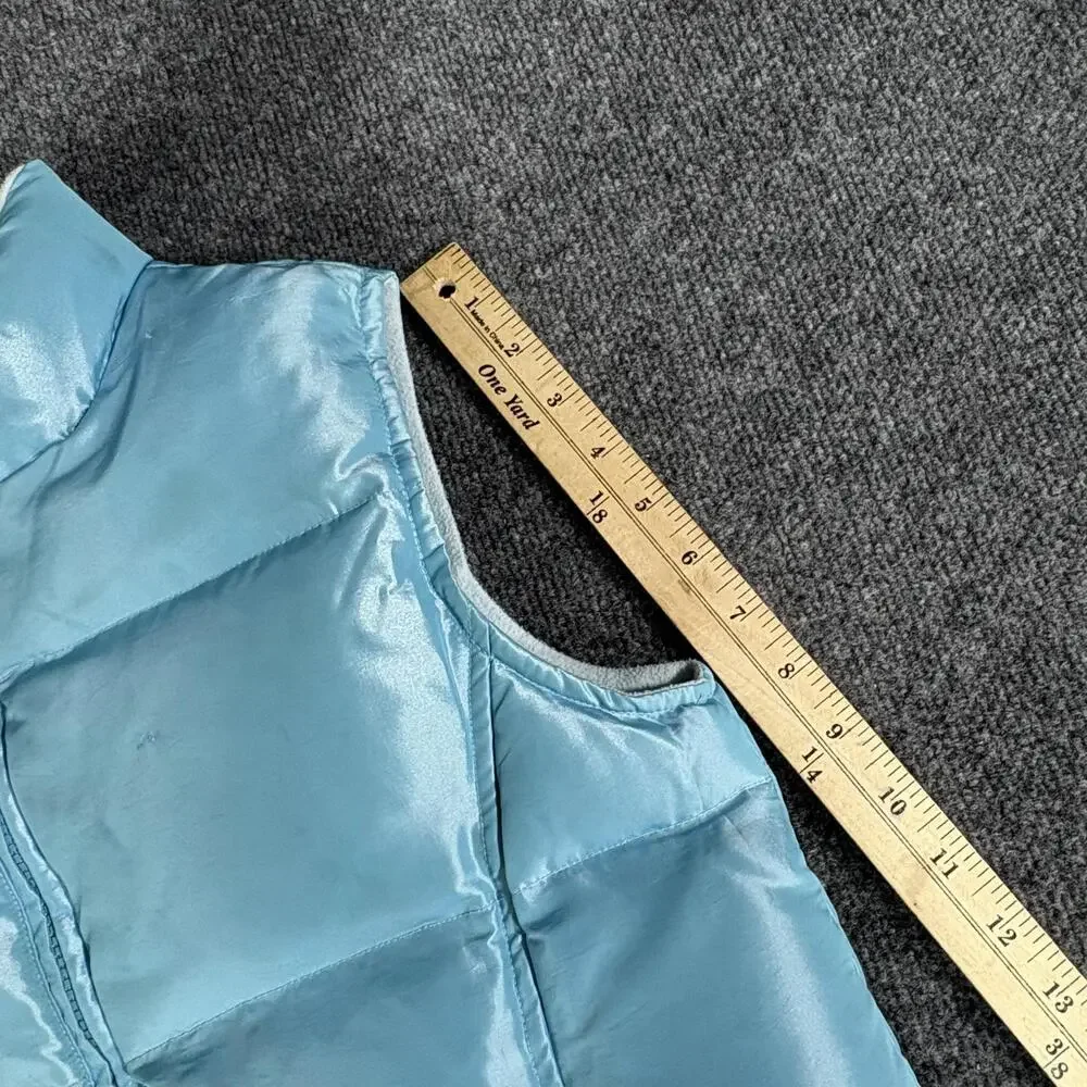 Gap Vest Kids 2XL Blue Puffer Down Zip Sleeveless Winter Warm Outerwear